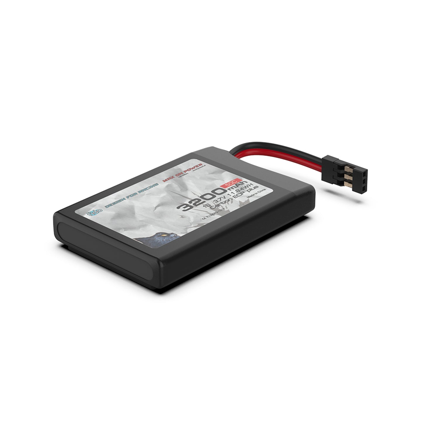 Fi32050-1S1P Fido RC Racing Lipo Battery 3200mAh 3.7V MT-44 LiPo Transmitter Battery Pack