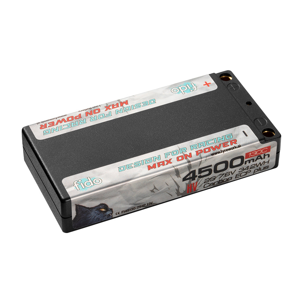 Fi45130-2S1P HV Fido RC Racing Lipo Battery 4500mAh 130C 7.6V ULCG Shorty Pack HV