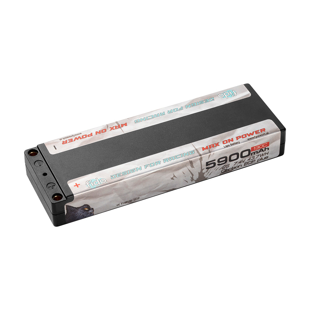 Fi59130-2S1P Fido RC Racing Lipo Battery 5900mAh  7.4V Stick Pack Ultra LCG